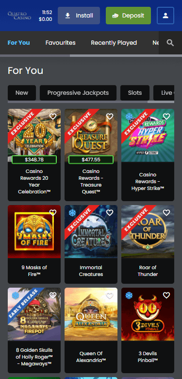 Quatro Casino App Download 1